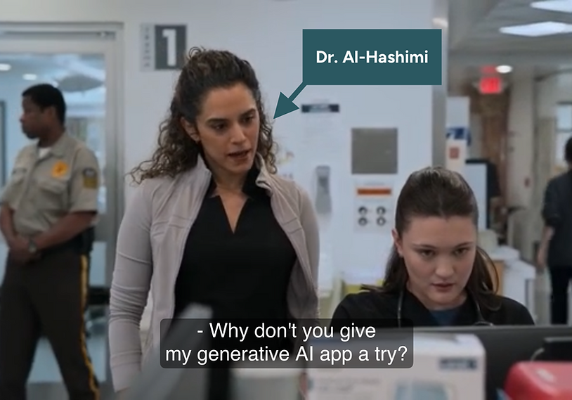 Dr. Al-Hashimi: Why don't you give my generative AI app a try?