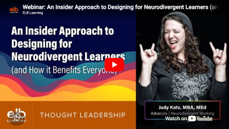 An Insider Approach to Designing for Neurodivergent Learners (and How it Benefits Everyone)